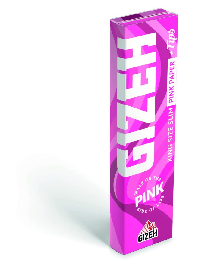 GIZEH ALL PINK King Size Slim + Tips – Bild 2