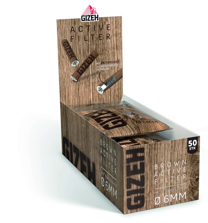 GIZEH BROWN Active Filter 6mm 50er – Bild 4