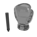 Stündenglass Einzelne Champion Ersatzglas Kugel groß (grau)