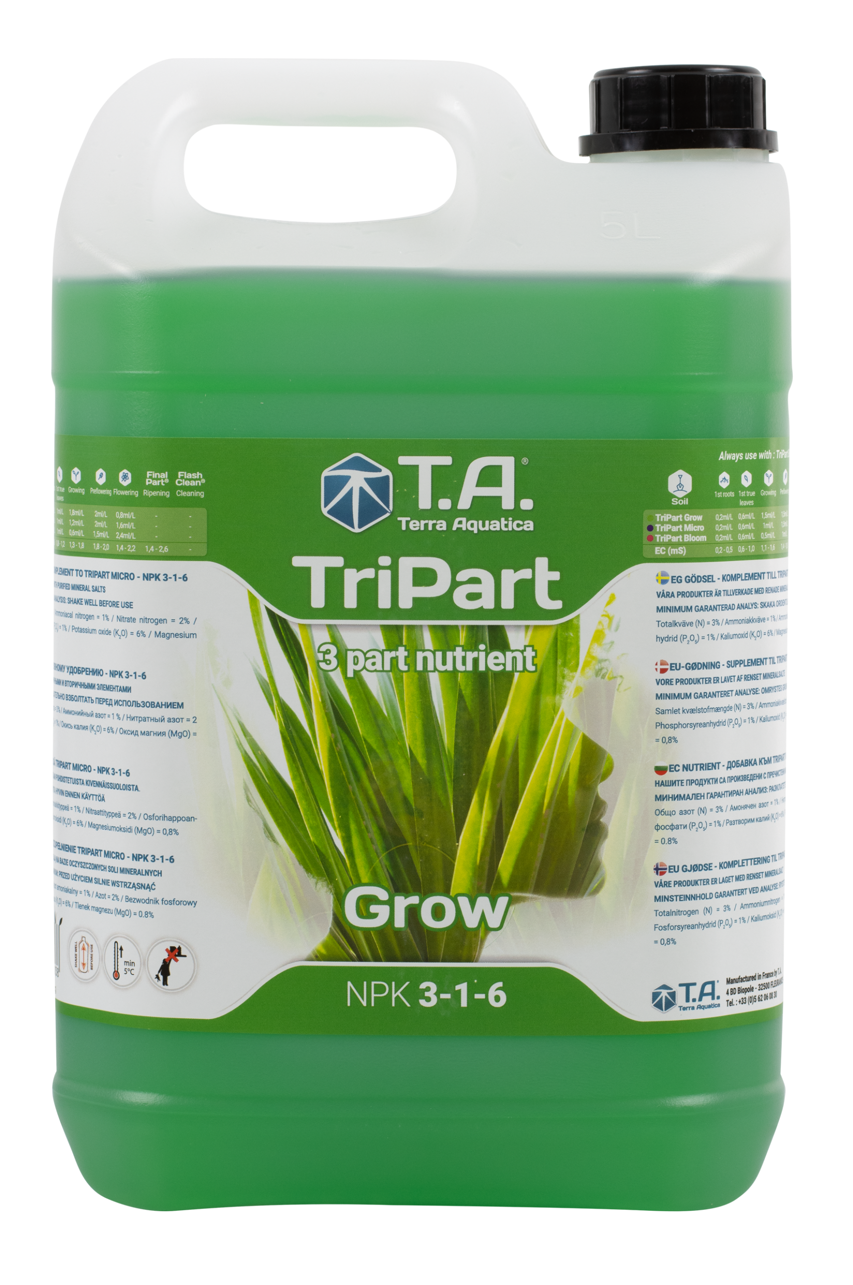 102528_bild_teaser Terra Aquatica TriPart Grow, 5 L (GHE Flora Grow) – Bild 1