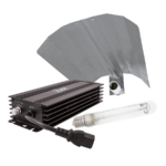 LUMii Black 10er Set elektronisches Vorschaltgerät regelbar mit Reflektor und Lampe, 600W