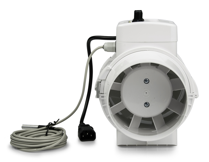 Ventilution Mixed In-Line, 220/280 m³/h, für 125 mm Rohr, mit eingebautem Regler + Thermostat, IEC Connector – Bild 4