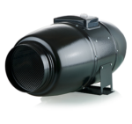Ventilution Silent Line, Metall-Rohrventilator, 240 m³/h, für 100 mm Rohr, schwarz