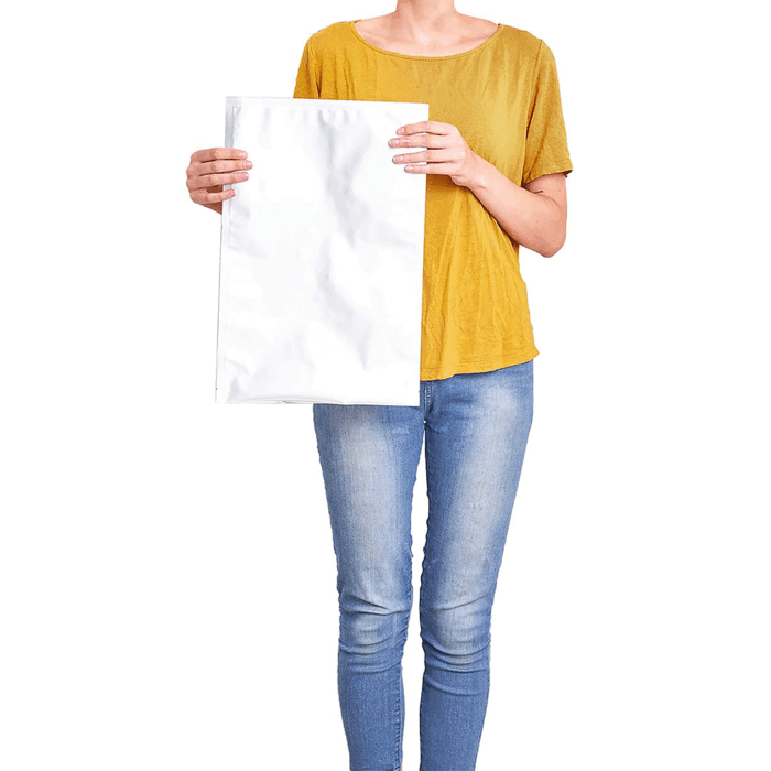 Qnubu Beutel aus Aluminiumfolie, verschließbar, 30 x 45 cm, 50 St je Pckg – Bild 2