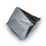 Qnubu Beutel aus Aluminiumfolie schwarz, verschließbar, 45 x 60 cm, 50 St je Pckg