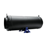 Mountain Air® Rohrventilator EC Whisper Silencer, 594 m³/h, ø 150mm + EU Netzkabel mit IEC-Connector