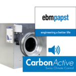 CarbonActive EC EBM Silent Box 750m3/h, 610Pa, ø 200 mm