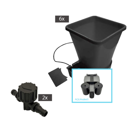 Autopot 6 Pot XL System AQUAvalve5 ohne Tank