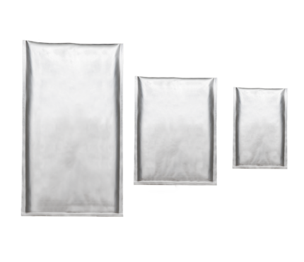 Qnubu Beutel aus Aluminiumfolie, verschließbar, 30 x 45 cm, 50 St je Pckg