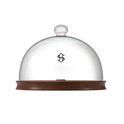 Stündenglass Tablett Cloche-Glocke