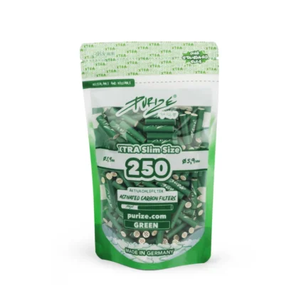 PURIZE®XTRA Slim Size Filter 250 Stück grün